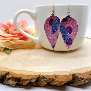 Glitter Butterfly 🦋 Drop Earrings